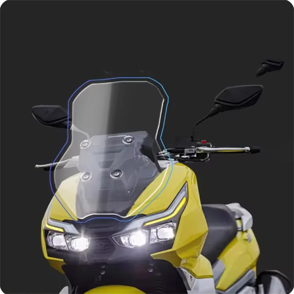 

Windshield modification For Dayang/Vorui ADV150 150ADV DY150T-36 height and width of the front windshield protector