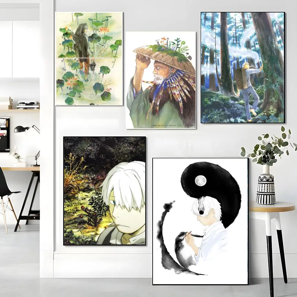 anime M-Mushishi-I Painting Calligraphy Artwork for Living Room Bedroom Office Home Decor