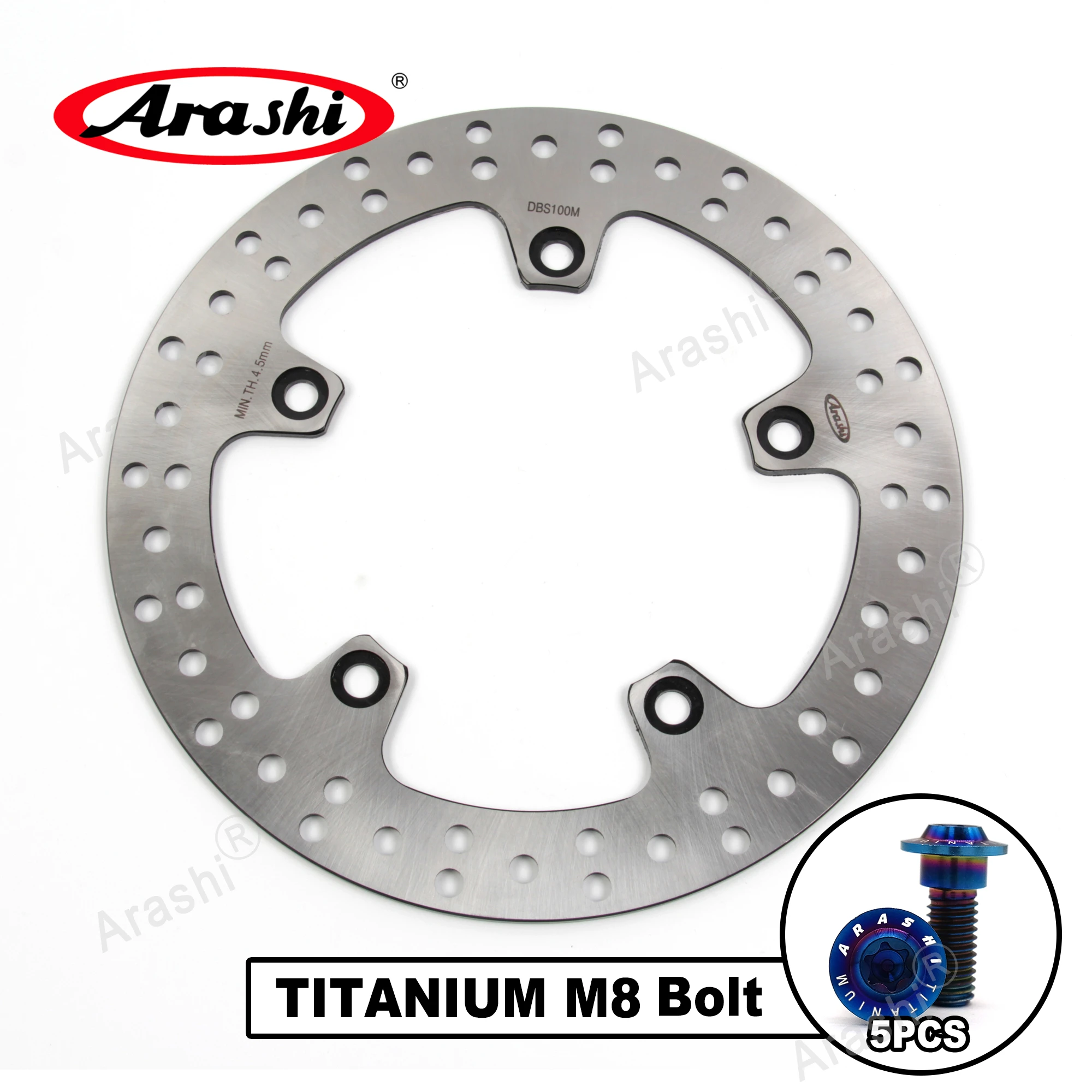 Round Edge Rotor For BMW R NINE T 1200 2014-2021 R NINE T PURE/RACER 2017 2018 2019 2020 2021 Arashi 265mm Rear Disc Brake Disk