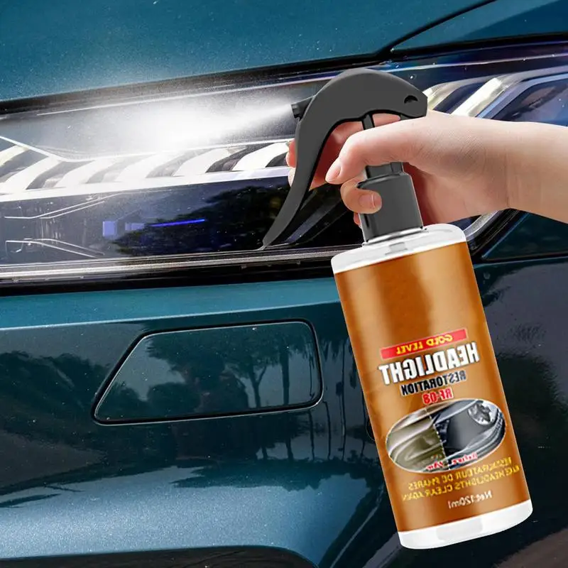 Headlight Cleaner For Cars 120ml Effective Liquid Headlight Polish Cleaner Headlight Restorer Portable Multifunctional Car Light