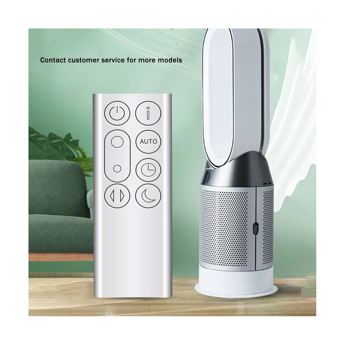 استبدال جهاز التحكم عن بعد ل دايسون TP05 لتنقية الهواء الفضة