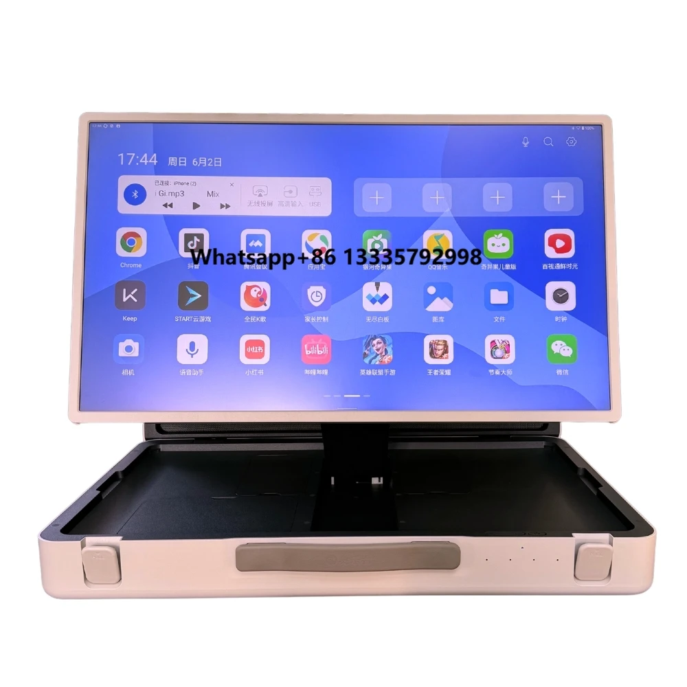 

ELC Packgo Portable Smart Rechargeable TV 27 Inch Smart Screen Suitcase Briefcase with 3D Player Remote Voice Touch Control