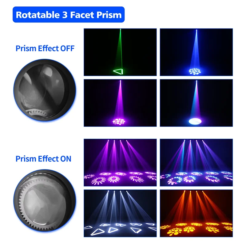 LED Spot Beam moving head light 100W LED Gobos light KTV Disco DJ Party Wedding Bar Nightclub Concert DMX Stage lighting show