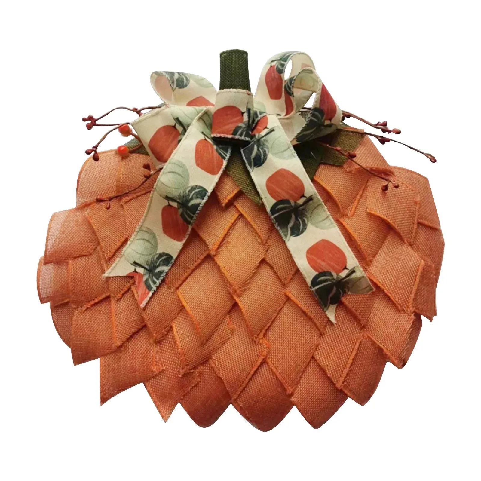 نسيج محاكاة هالوين إكليل الوفير Cushaw حديقة الديكور الدعائم اليقطين محاكاة هالوين إكليل الخريف الوفير Cusha