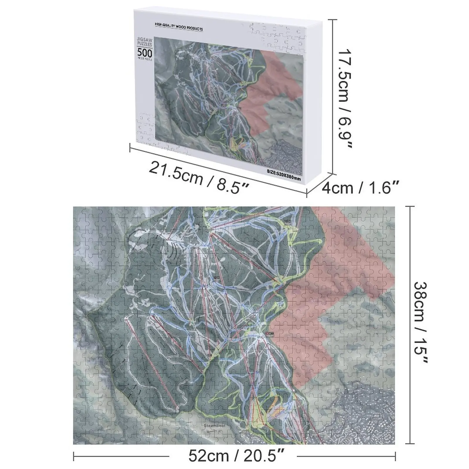باخرة منتجع درب خريطة بازل قطع ألعاب مخصصة للأطفال للأطفال الخشب الكبار لغز