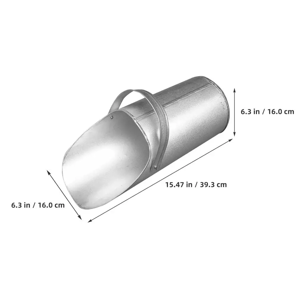 Ash Bucket Tool Concrete Filling Sand with Handle Construction Site Filler Metal for Transportation