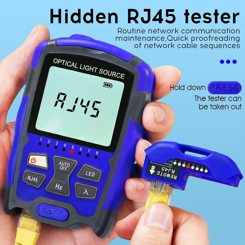 Imagem -05 - Comptyco Aua-m1315 Aua-mc1315 Optic Fiber Power Meter Ftth Cabo Tester e Singlemode Fibra Óptica Fonte de Luz