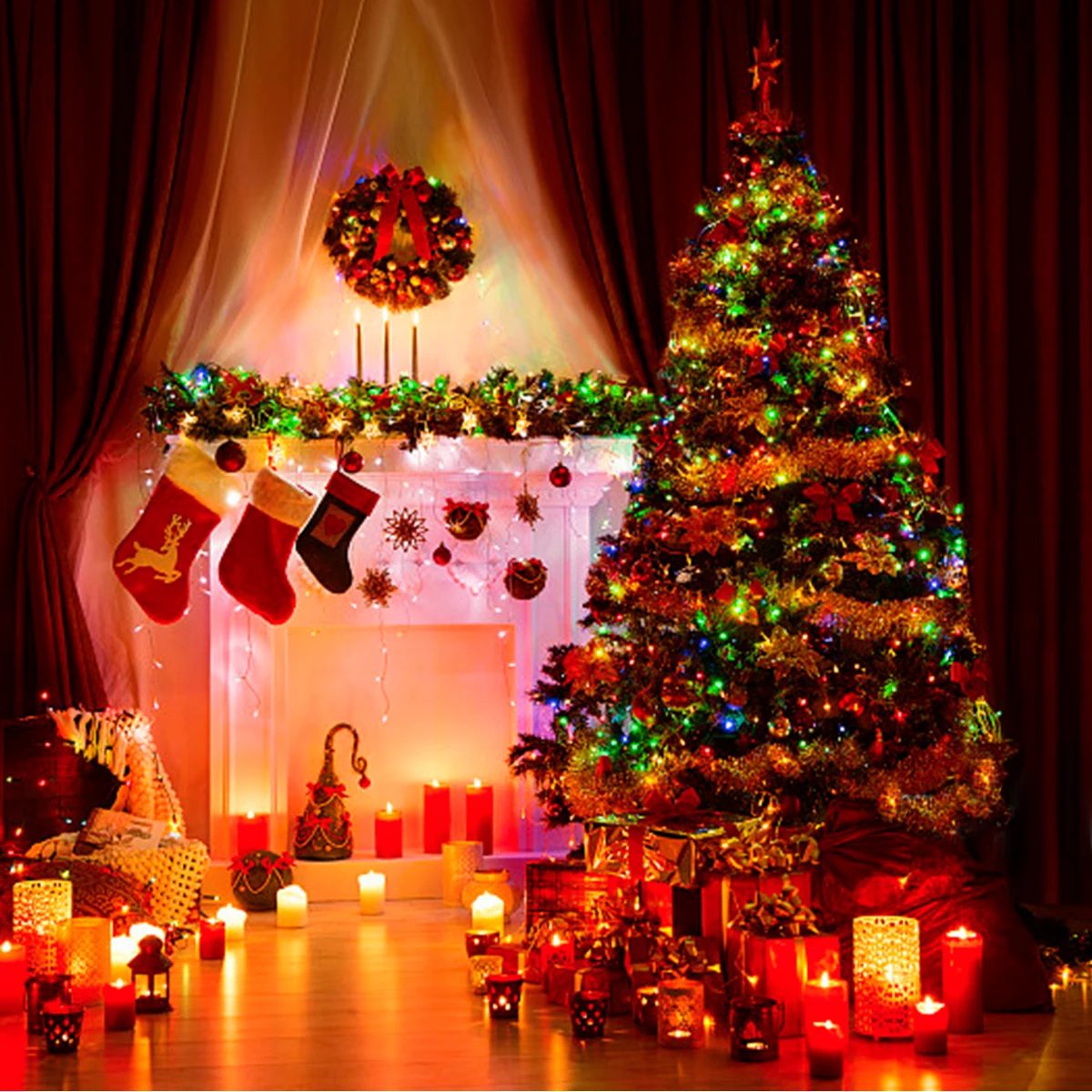 220V LEDs Twinkling Fairy Lights String 1/2/3Packs Holiday Christmas Tree Lawn Night Party Decorative Light Only EU Power Plug