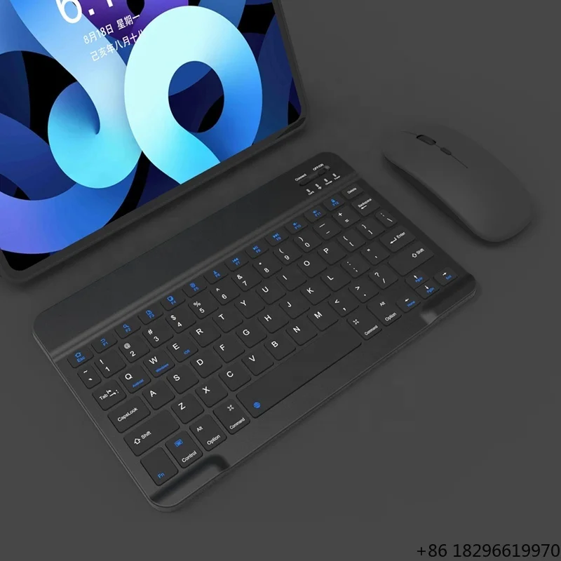 Lightweight Ultra Thin Wireless Keyboard Mouse Combo Universal PC Tablet Office Accessories