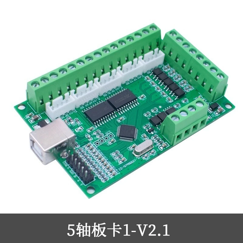 V2.1 5 Axis CNC Motion Control Board Stepper Motor Driver Interface Card for Engraving Machine for MACH3