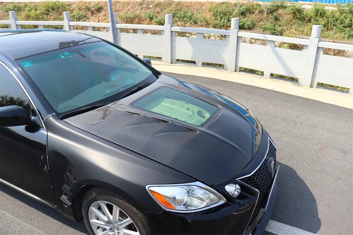 Карбоновый капот MRD для Lexus GS 2005-2011, крышка двигателя в стиле MBJ, крышка капота автомобиля из углеродного волокна