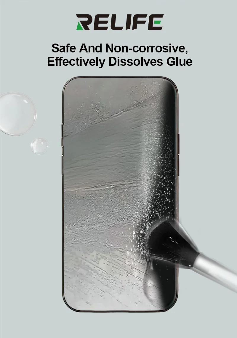 RELIFE RL-8333 LCD Repair Adhesive Remover Safe Non-corrosive No-damage to Screen Mobile Phone OCA Glue Cleaning and Remover Too