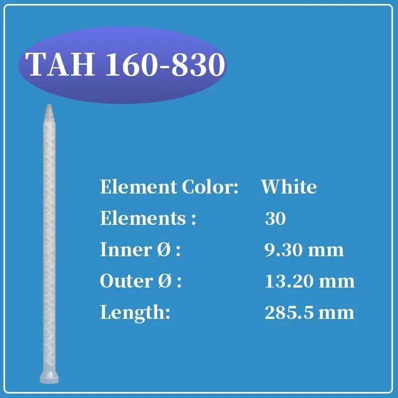 

статический миксер Nordson EFD 160-830, используемый для смешивания двухкомпонентных клеев, 50 шт.