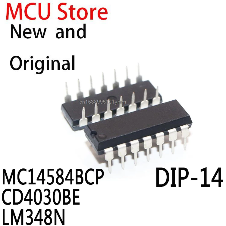 10PCS HD14584BP DIP14 MC14584 HD14584 DIP MC14584BCPG CD4030 4030BE CD4030BN TC4030BP LM348 IC MC14584BCP CD4030BE LM348N