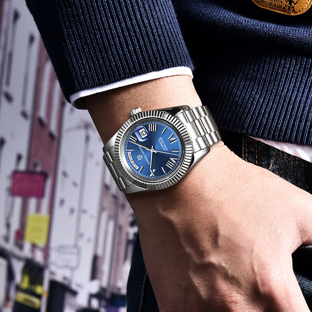 PAGANI DESIGN Men's Watch Luxury NH36A Mechanical Watch For Men Sapphire Mirror Stainless Steel Waterproof Automatic Date  Clock