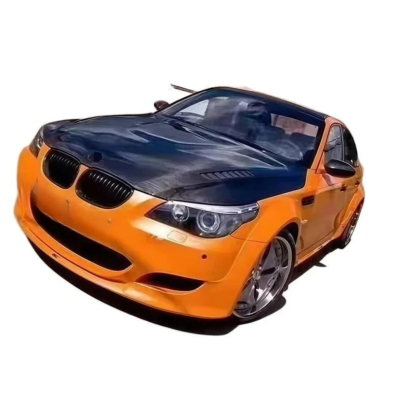 Lightweight Racing‑Style Carbon Fiber Engine Hood Bonnet Exterior Body Part Fit For E60 5 Series 2004‑2010 view 4