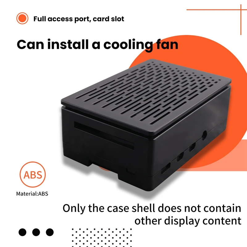 for Case Shell Box Enclosure Installable Cool Fan Aluminum HeatSink Enclosure for 4B-DTD2