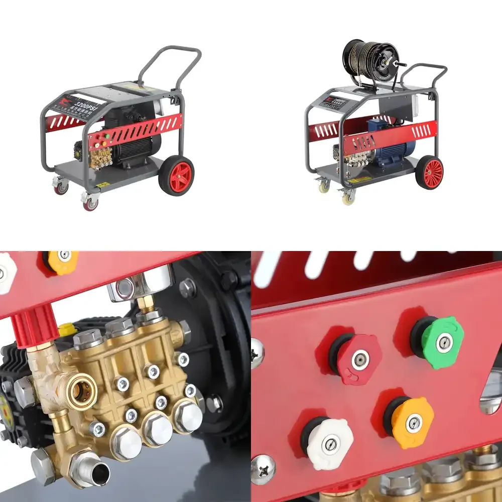 

Feichi 5.5KW/7.3HP/220bar/3200psi Commercial Use Electrical High Pressure Washer Car Wash Machine Pressure Washer