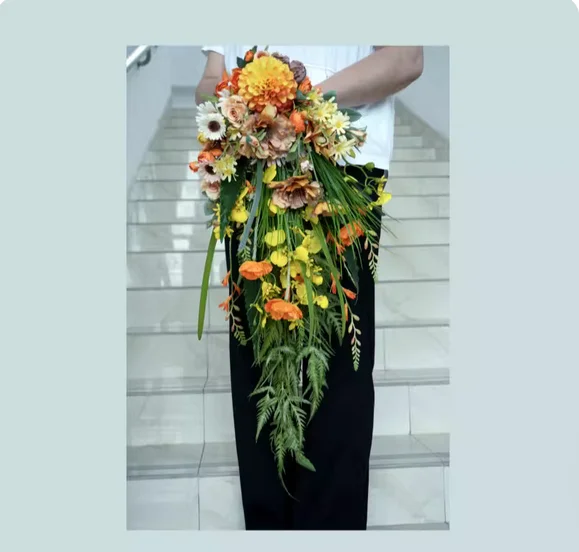 Bouquet new Bride Wedding Photography DIY Best Friend Gift Simulation Waterfall Flower Handmade