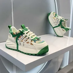 Chunky Sneakers Men 2025 SpringAutumn New Luxury Height Increased Platform Shoes Comfort Patchwork Running Shoes Chaussure Homme