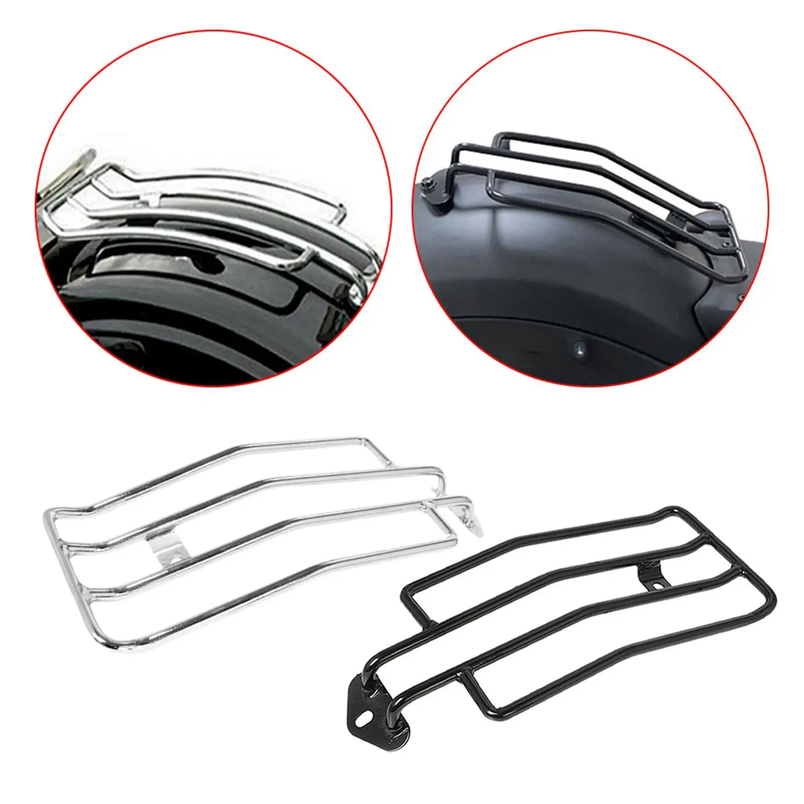 

Baggage Carrier Bracket Stylish Metal Easily Install Tail Support Shelf for Rear Storage Travel Tail Box Camping Gear