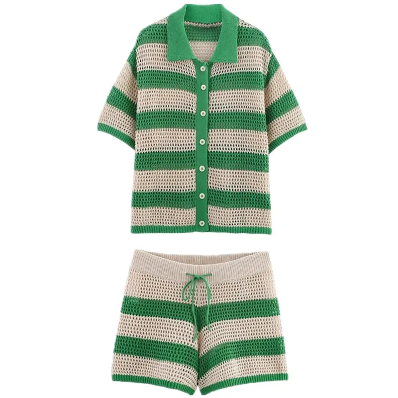 

Summer 2025 New Arrival Women's Knitted ort Sve irt Coat Lightweight Maturi Faion Outerwear 25-35 Years Old