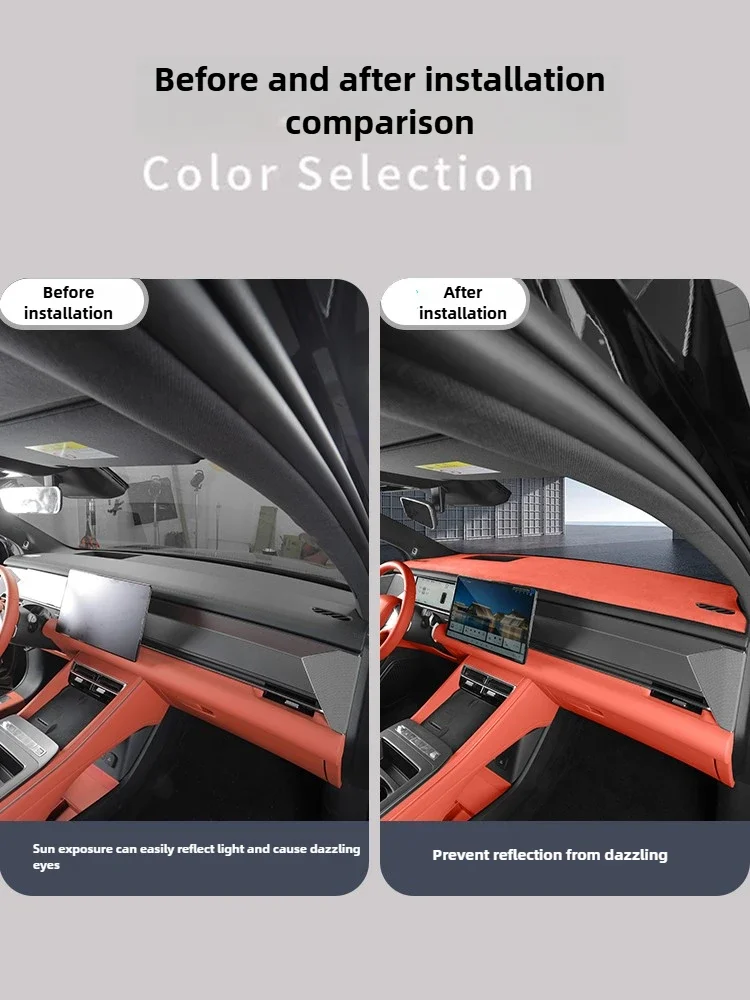ONEY For BYD Sealion 8 Tang L DM EV Instrument Panel Light-proof Pad Sunshade Dashboard Protective Cushion Anti-Slip Mats