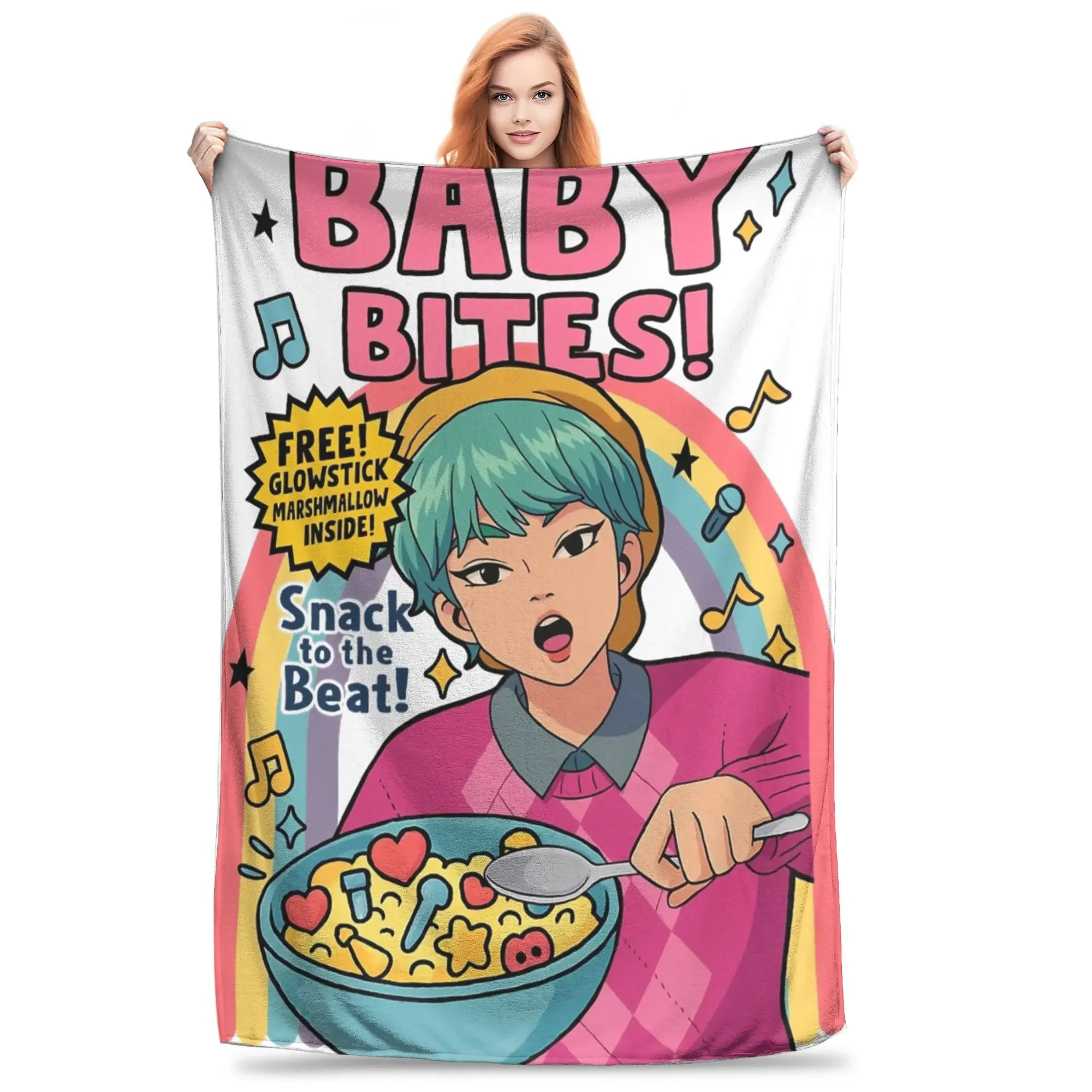 

Kpop Demon Hunters Plush Throw Blanket Soft Flannel Bedspread for Boys Girls Custom Quality Warm Cozy Home Textile