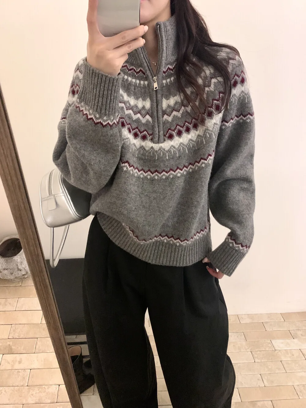 

Thickened 100% Wool Thick Knitted Sweater For Women