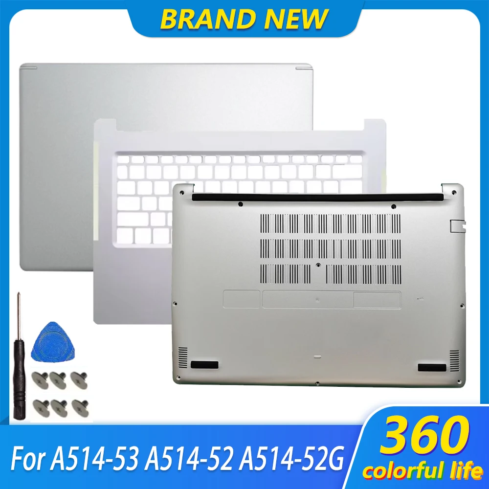 New Palmrest Top Case Bottom Cover For Aspire A514-52 53 A514-52G 52K S40-51 54 N19H2 Laptop LCD Screen Back Cover Keyboard Case
