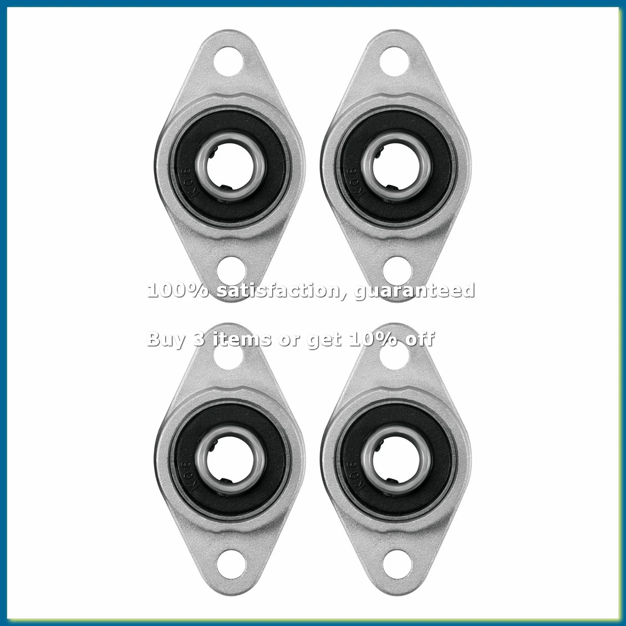 4pack X((4Pcs Kfl08 Pillow Block Bearing 8Mm Bore Diameter Zinc Alloy Rhombic Flange Bearing For Cnc)