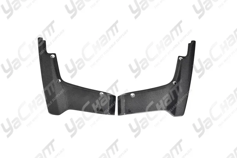 Carbon Fiber Rear Bumper Spats Caps Corner Shroud 2Pcs Fit For2017-2020 R35 GTR EBA VS 17' Ver. Style Rear Bumper Diffuser CF