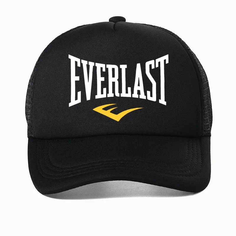 Everlast-gorra de béisbol de boxeo para hombre, gorro con logotipo de Everlast para gimnasio, malla transpirable, Snapback, Verano