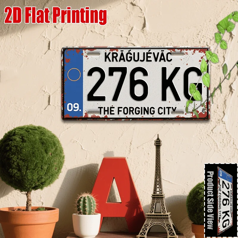 2D Flat,1pc Vintage Metal  Sign, Kragslavac Sign, Halloween Gift,  Style, Suitable for Parents, Partners, Suitable for Garden