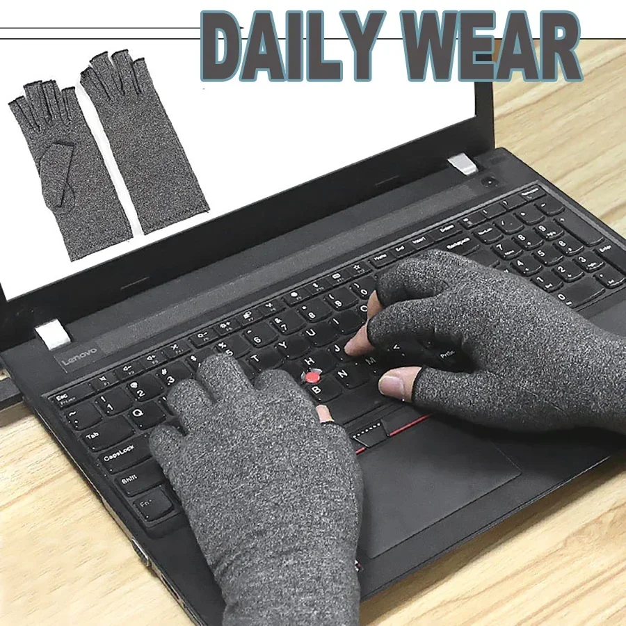 Unisex Rheumatoid Arthritis Compression Glove - Fingerless for All-Day Comfort - Advanced Support for Tendonitis,Carpal Tunnel - Image 5