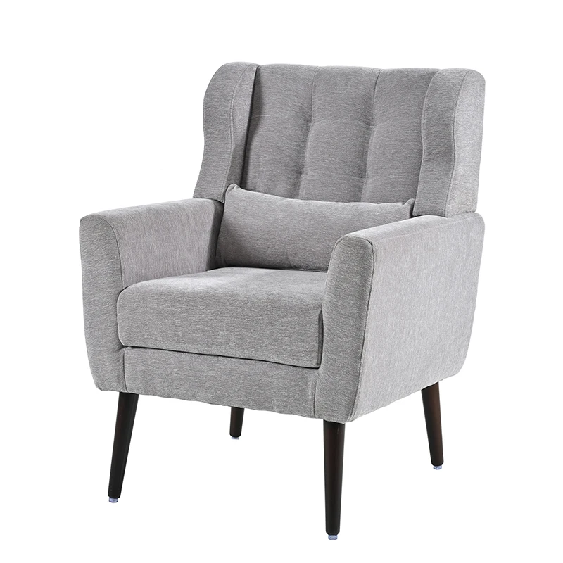 Moderno acento cadeira para sala de estar, Chenille braço cadeiras, estofados poltrona, confortável macio acolchoado Lounge Chair, pequeno Spa