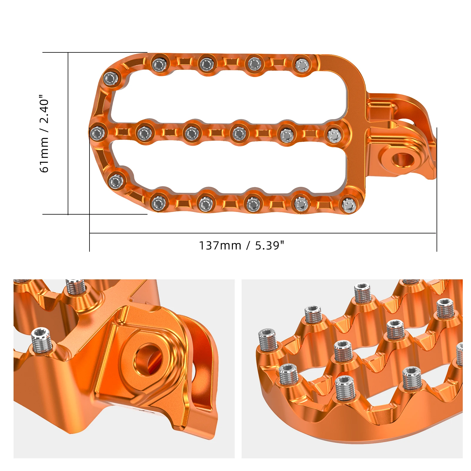 NICECNC For KTM 390 Adventure 2020-2024 Footrest Foot Pegs Pedals Lengthened Footpeg 6061 Aluminum - Image 4
