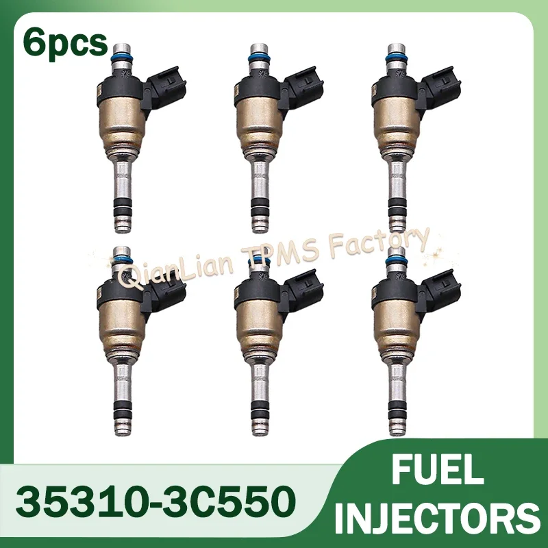 

6 шт. 35310-3C550 топливные форсунки для Hyundai Azera Genesis Santa Fe Genesis Coupe для Kia Cadenza Sorento