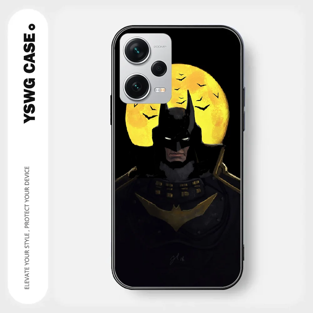 Dark Knight Batman For Xiaomi Redmi Note 8 9 10 11 12 13 C Pro Plus K70 Phone Case Cover Black