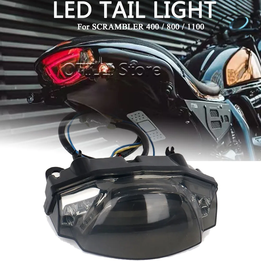 

For Ducati Scrambler 400 800 1100 Taillight Plug and Play New Motorcycle Accessories Turn Signals Rear LED Brake Tail Light