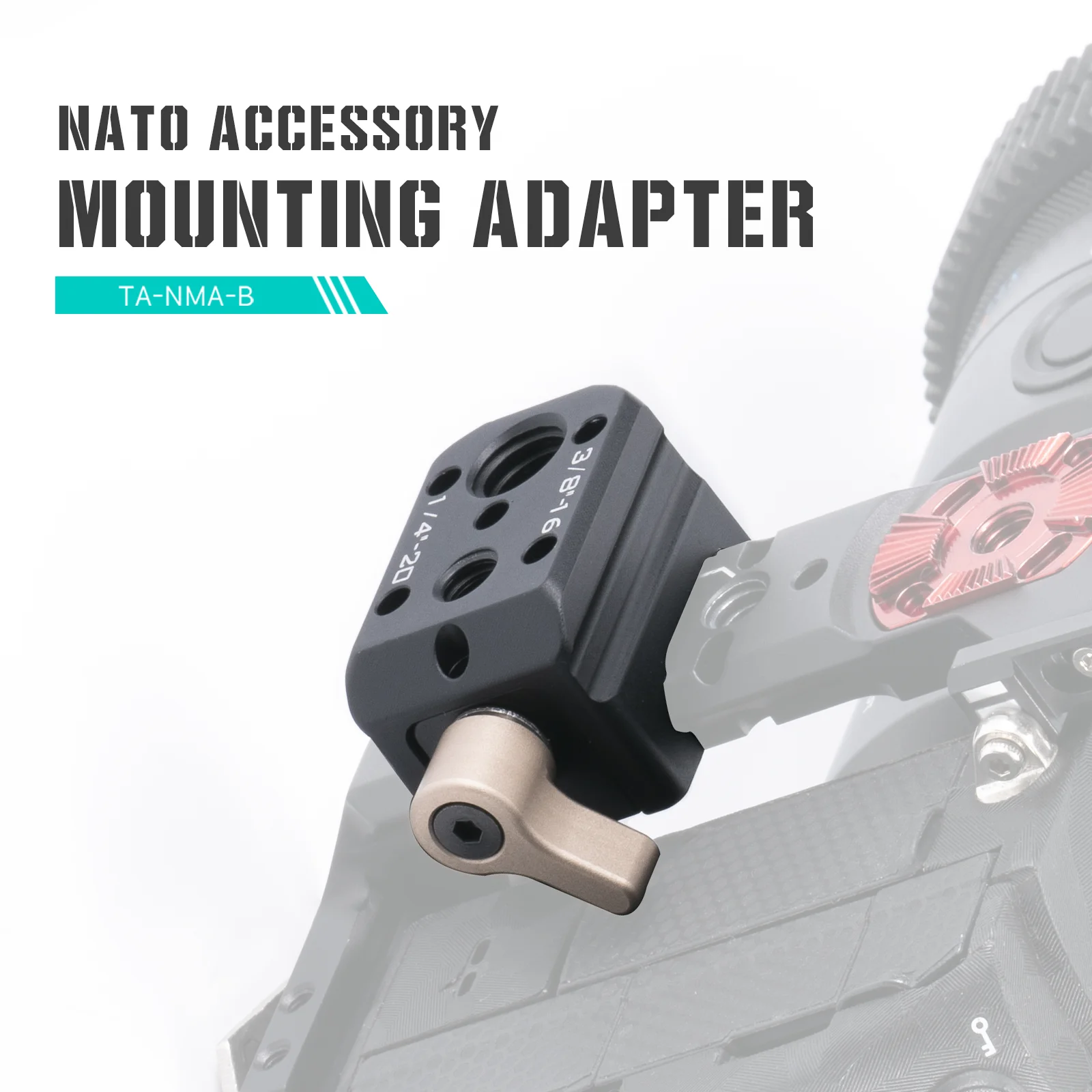 TILTA TA-NMA-B NATO Accessory Mounting Adapter - Black camera cage Accessory