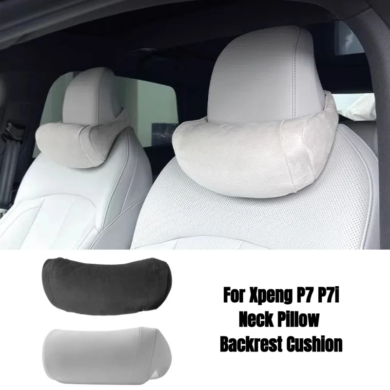 

Подушка для шеи, подушка для спинки для Xpeng P7 P7i, автомобильные аксессуары, подголовник, поддержка шеи, подушка для поясничной поддержки сиденья, дышащая, мягкая