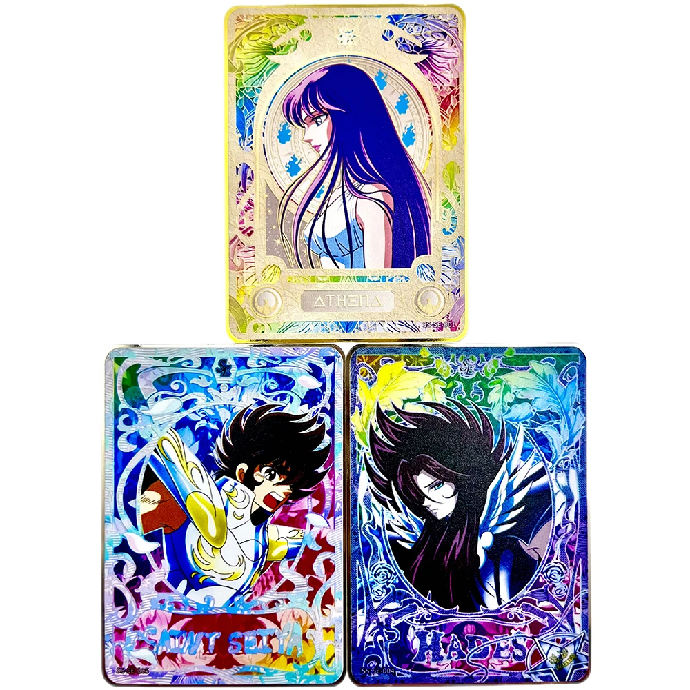 Anime Saint Seiya Card SE Metal Card Handmade Non-Kayou Rare Athena Hades Collectible Cards Children's Toy Birthday Gifts