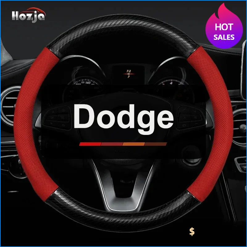 

Car Steering Wheel Cover for Dodge Avenger Challenger Charger Daytona Dart Durango Journey 2013 2014 2015 Auto Accessories