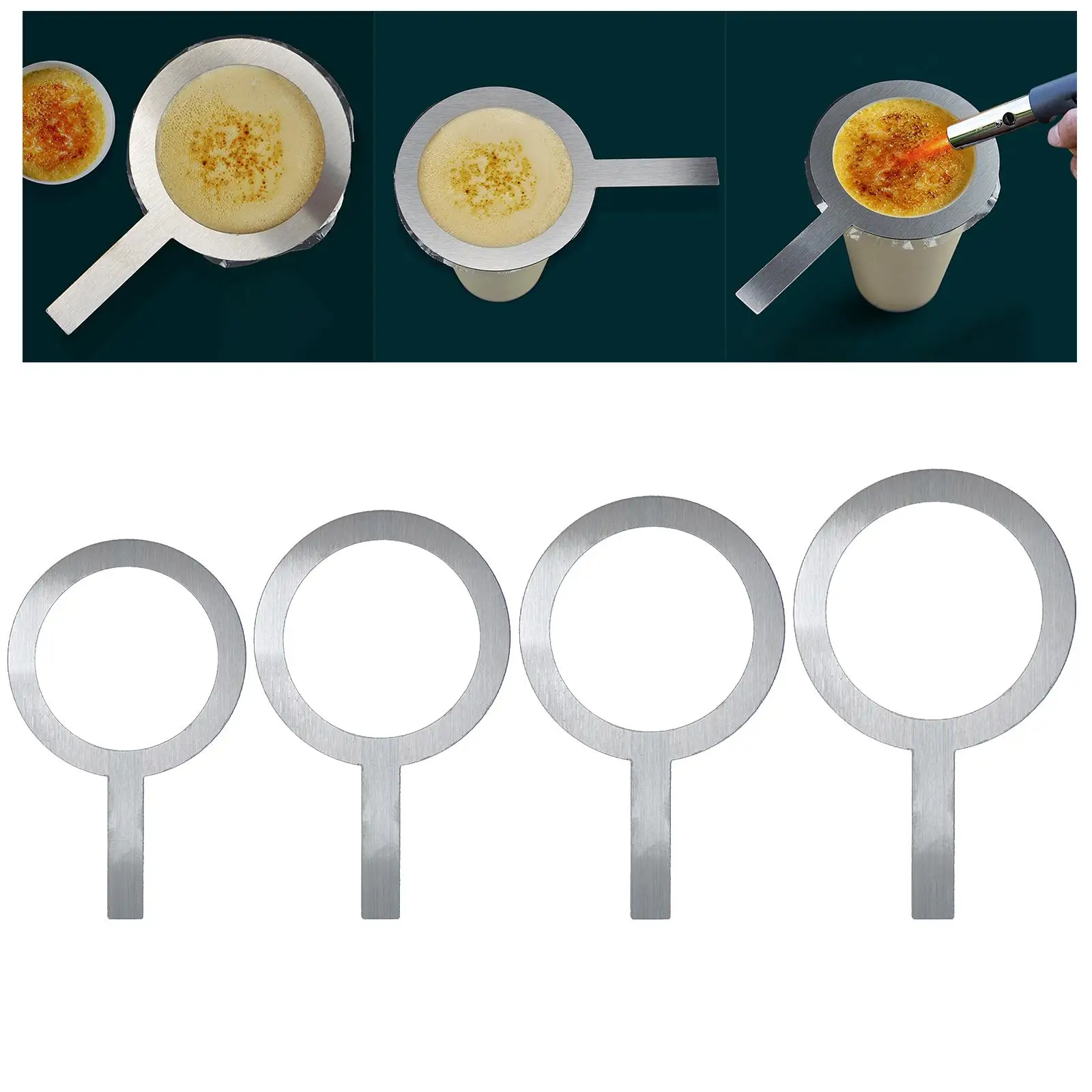 Milk Tea Cup Rim Cover Heat Resistant Stainless Steel Coffee Mug Protective Cover for Tea Pudding Dessert Accessories