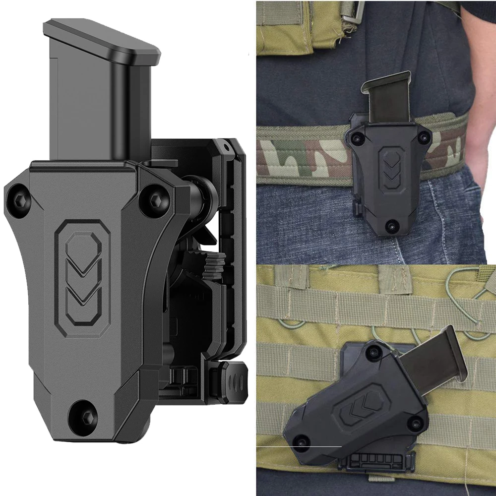 

.40 Mag Holder Double Stack Mag.Paddle Holster 1911 Single Stack Mag.Belt Pouch Fit Glock Sig Sauer S&W Beretta Browning Taurus
