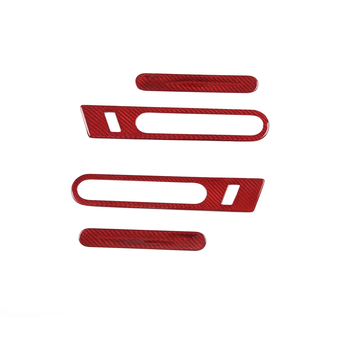 Real Carbon Fiber For Nissan GTR R35 2008-2016 Car Door Outer Handle Decorative Sticker Car Accessories
