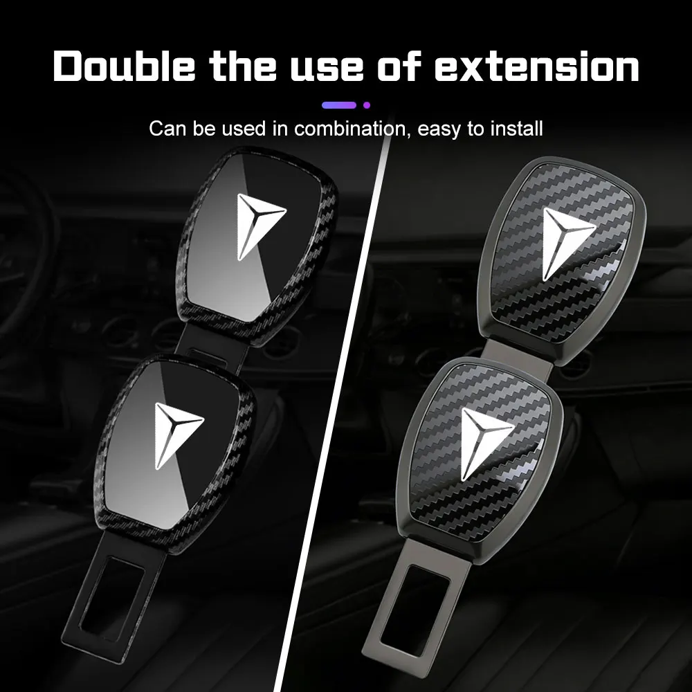 For Changan DEEPAL S07 G318 S09 S05 L07 SL03 Car Seat Belt Extension Plug Metal Safety Belt Buckle Clip Extender Car Styling