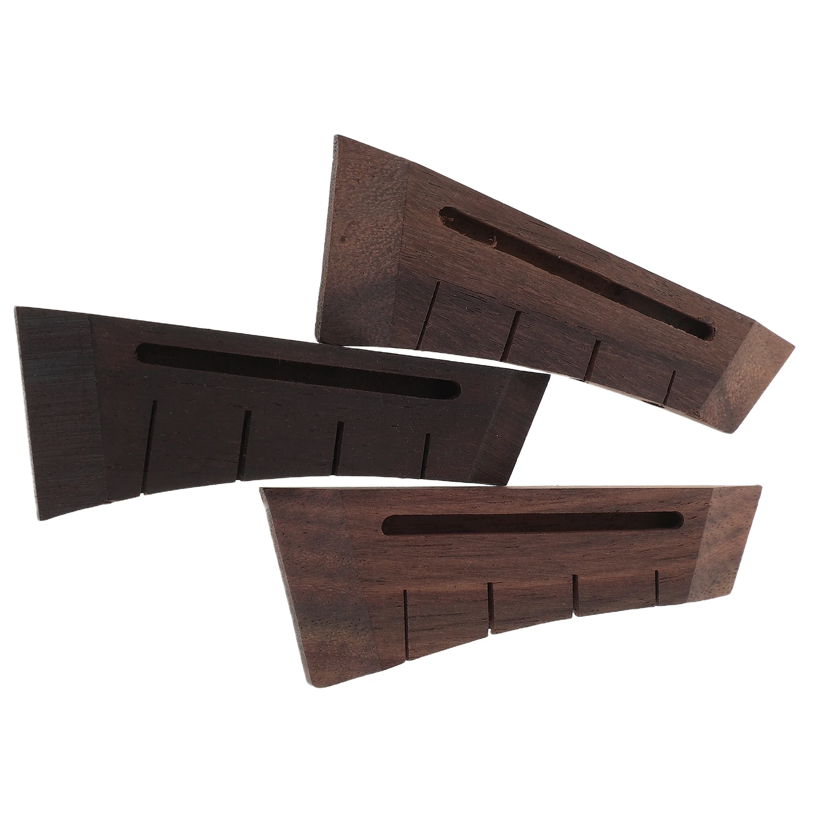 

3 Pcs Ukulele Ponticello Guitar Wood Bridge Instrument Saddle DIY Repair Part Kit for Replacement Parts
