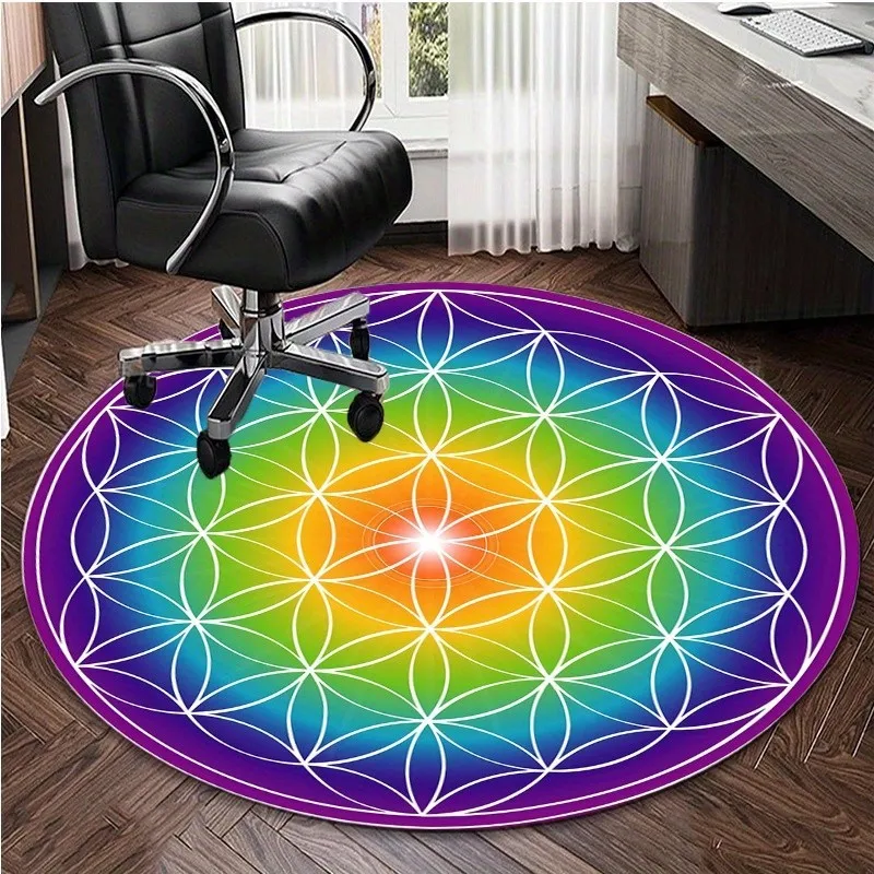Round Alien Xenomorph Rug Sci-Fi Horror Area Carpet Non-Slip Bedroom Floor Mat Movie Decor Trending 2026